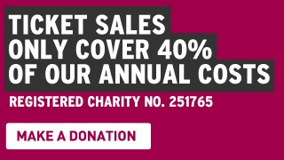 Ticket sales only cover 40% of our annual costs