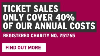 Ticket sales only cover 40% of our annual costs