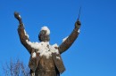 Holst Statue in the Snow